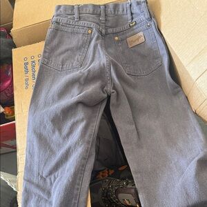 Wrangler Men's Charcoal Relaxed Denim Jeans 30 x 36
